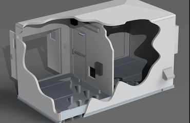 Custom Two-Room Chemical Feed Building with Containment Basin