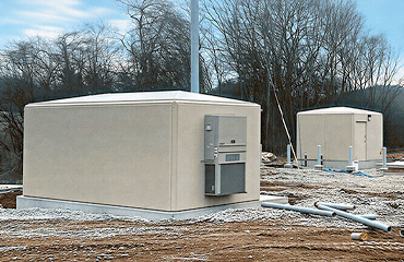 Coordinated Fiberglass Shelters Support Infrastructure at a New Industrial Complex