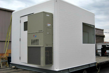 Fiberglass Buliding A/C Window-Mounted Unit, fiberglass buildings, fiberglass shelters, fiberglass shelter manufacturers, fiberglass equipment shelters