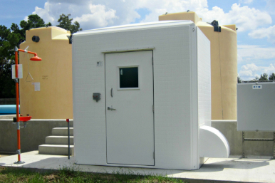 fiberglass shelters, fiberglass shelter, fiberglass enclosures