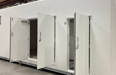 fiberglass chemical feed building