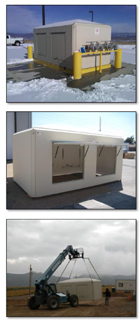 fiberglass equipment shelter