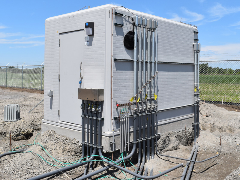 fiberglass shelter for Analyzer and RTU systems