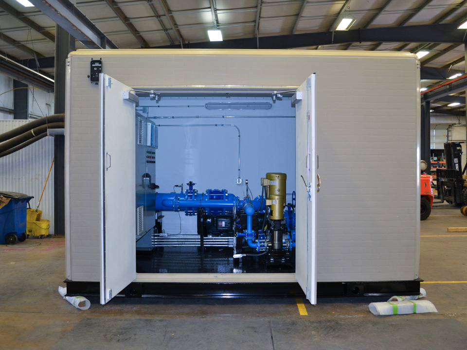 fiberglass enclosure for booster pump station