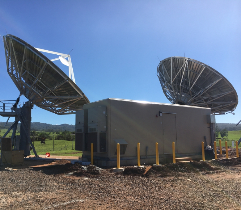 Fiberglass Shelter for Satellite Equipment