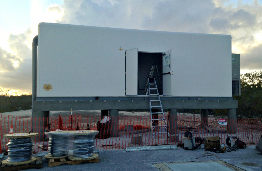 fiberglass shelter located near gulf coast