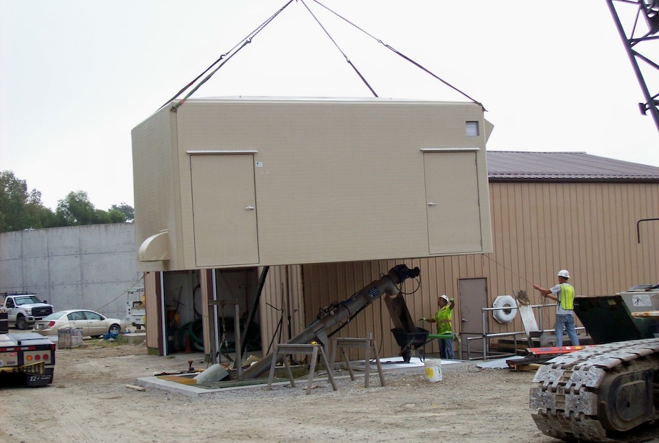 equipment shelter installation