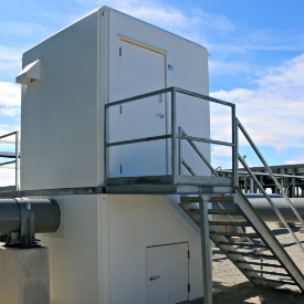 compressor shelter and valve enclosure