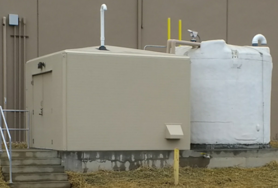 fiberglass chemical shelter