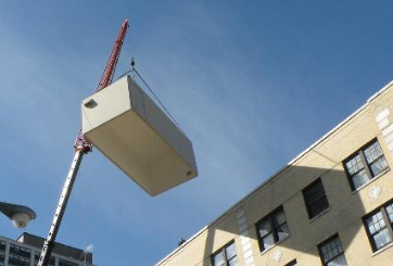 rooftop fiberglass telecom shelter