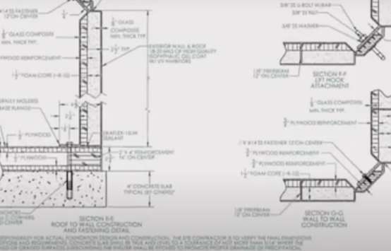 Submittal Packages of Fiberglass Shelter