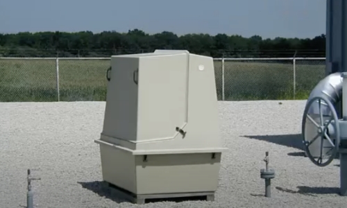 a weatherproof outdoor cabinet